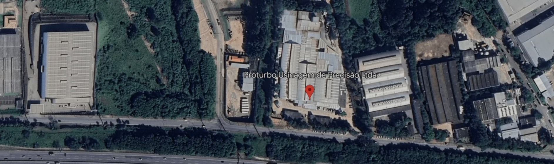 Vista Aérea da Planta Fabril Proturbo Usinagem de Precisão